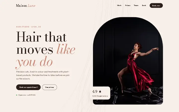Maison Lune template preview